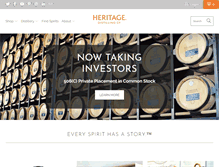 Tablet Screenshot of heritagedistilling.com